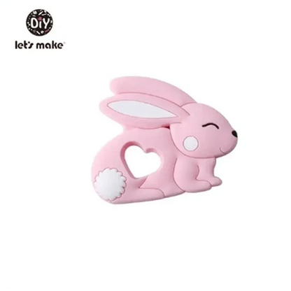 Silicone Teether Rodent Cartoon Animals 1pc Food Grade Silicone Pandents,  Teething Toys For Teeth Tiny Rod Baby Teethers Gift Stevvex