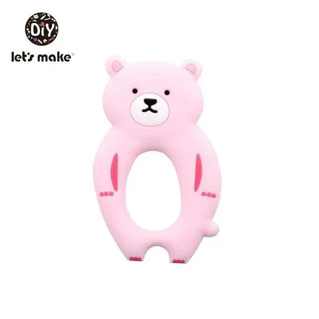Silicone Teether Rodent Cartoon Animals 1pc Food Grade Silicone Pandents,  Teething Toys For Teeth Tiny Rod Baby Teethers Gift Stevvex