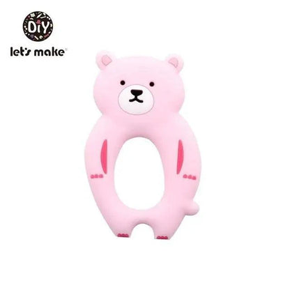 Silicone Teether Rodent Cartoon Animals 1pc Food Grade Silicone Pandents,  Teething Toys For Teeth Tiny Rod Baby Teethers Gift Stevvex