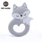 Silicone Teether Rodent Cartoon Animals 1pc Food Grade Silicone Pandents,  Teething Toys For Teeth Tiny Rod Baby Teethers Gift Stevvex