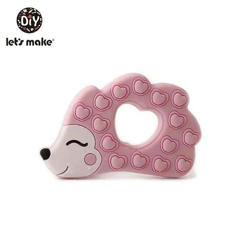 Silicone Teether Rodent Cartoon Animals 1pc Food Grade Silicone Pandents,  Teething Toys For Teeth Tiny Rod Baby Teethers Gift Stevvex