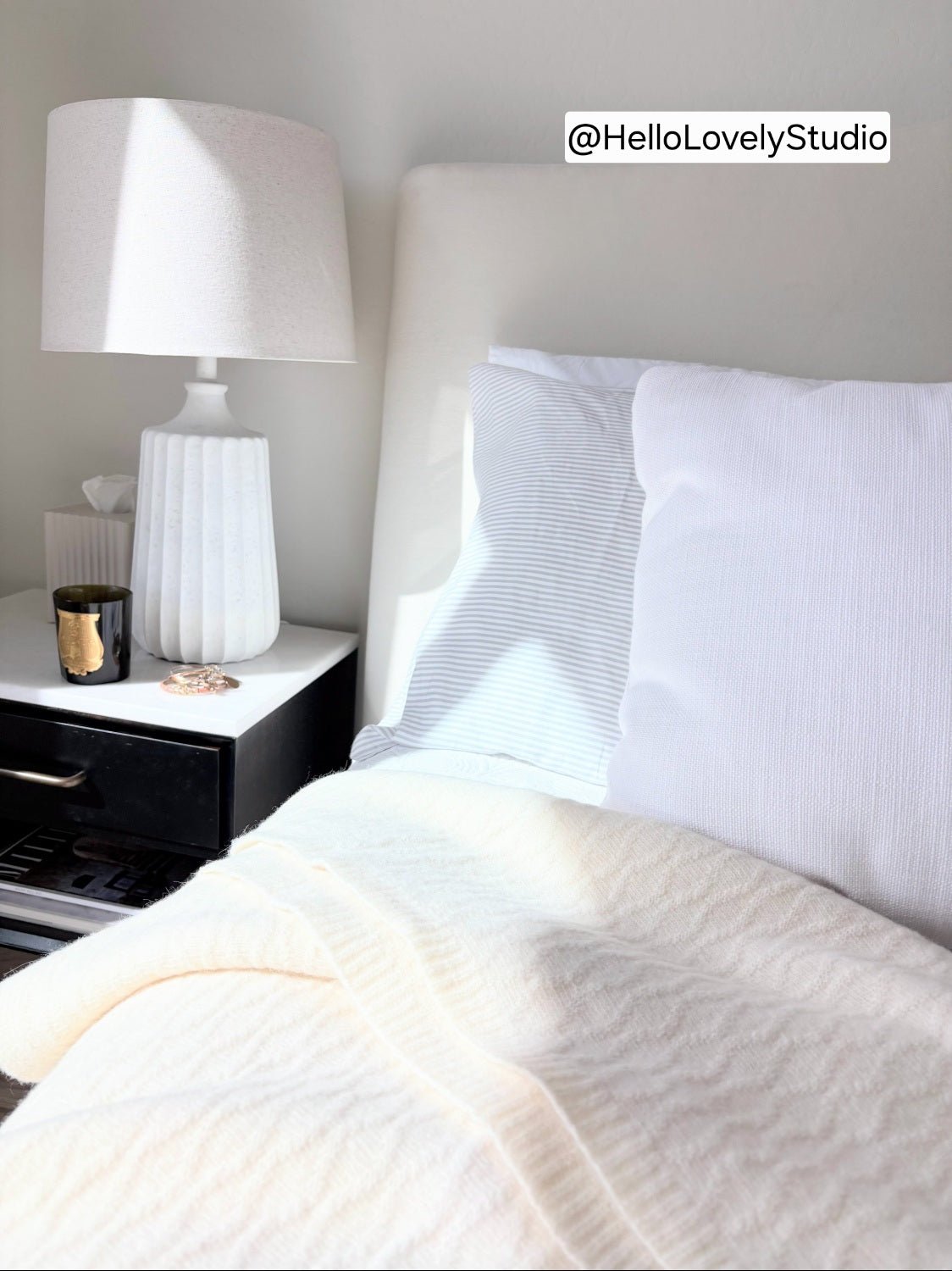 Angora and Wool | Ultra Soft Throw Blanket (solid, beige) Silverlyne