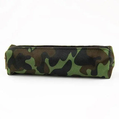 Simple Camouflage Cool Pencil Case Soft Black Pencil Holder For Boys Stylish Pouch For Office And Schools Stevvex
