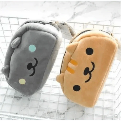 Simple Cartoon Pencil Pouch Design Soft Large Capacity Student Pencil Box Cute Pen Organizer Stevvex