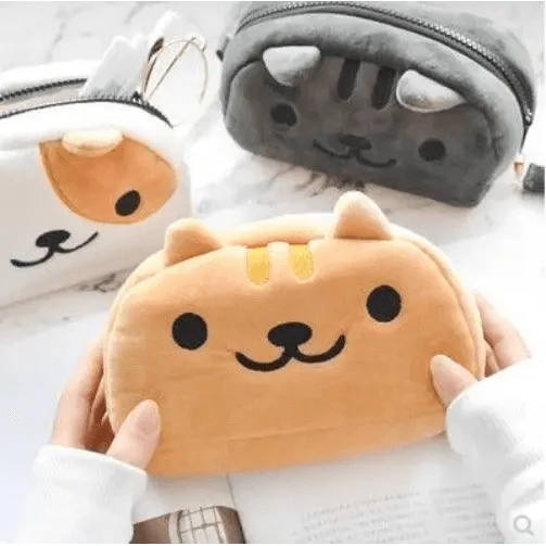 Simple Cartoon Pencil Pouch Design Soft Large Capacity Student Pencil Box Cute Pen Organizer Stevvex