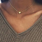 Simple Exquisite Heart-Shaped Pendant Alloy Necklace