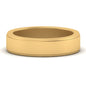 Simple Flat Wedding Band 4MM Fascinating Diamonds