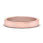 Simple Flat Wedding Band 4MM Fascinating Diamonds