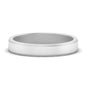 Simple Flat Wedding Band 4MM Fascinating Diamonds