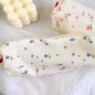 Simple Small Flowers White Fresh Style Pencil Bag Students Pencil Cases Unique Makeup Lightweight Cosmetic Bag Pouch Stevvex