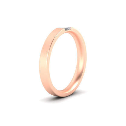 Single Emerald Mens Wedding Band Fascinating Diamonds