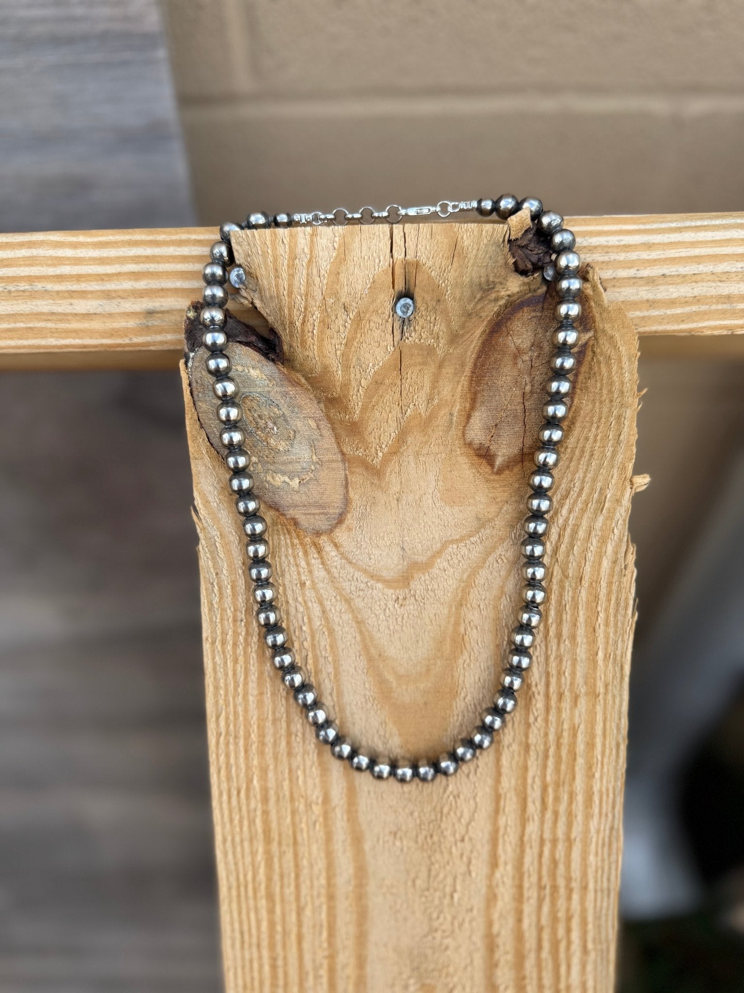 Pick your Size & Length - Silver Beads Necklace Wild Junkie