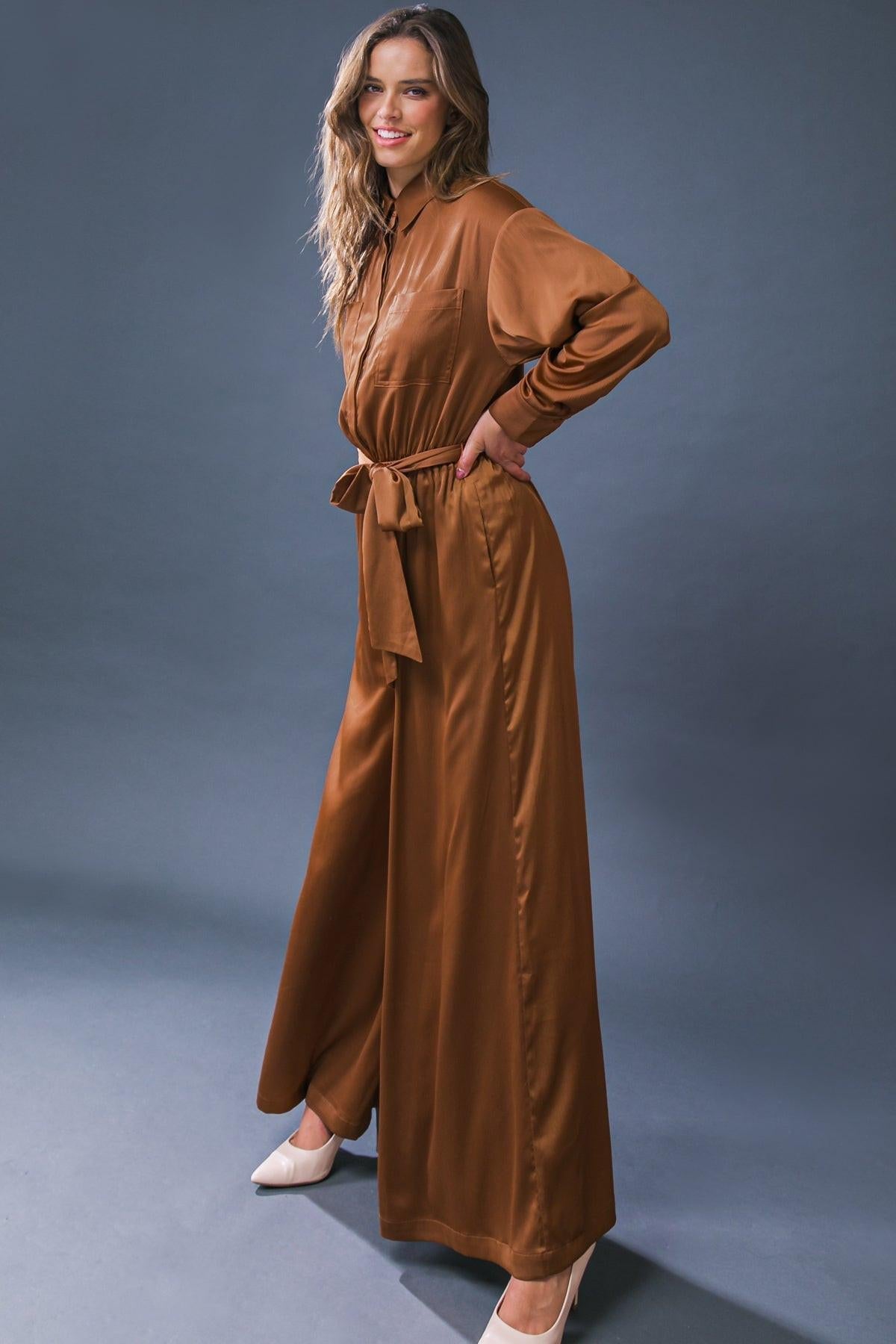 SIMPLY TRENDY WOVEN JUMPSUIT Flying Tomato