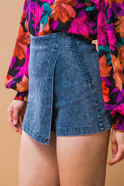 POSH POSITION DENIM SKORT Flying Tomato