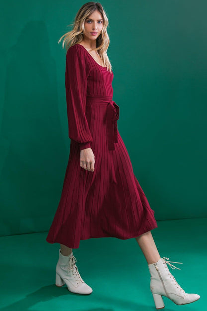 KEEP LOOKING UP SWEATER MIDI DRESS Flying Tomato