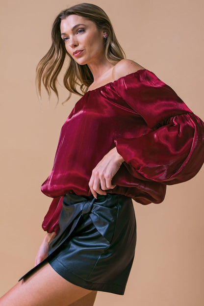 SIMPLY FAVORED WOVEN TOP Flying Tomato