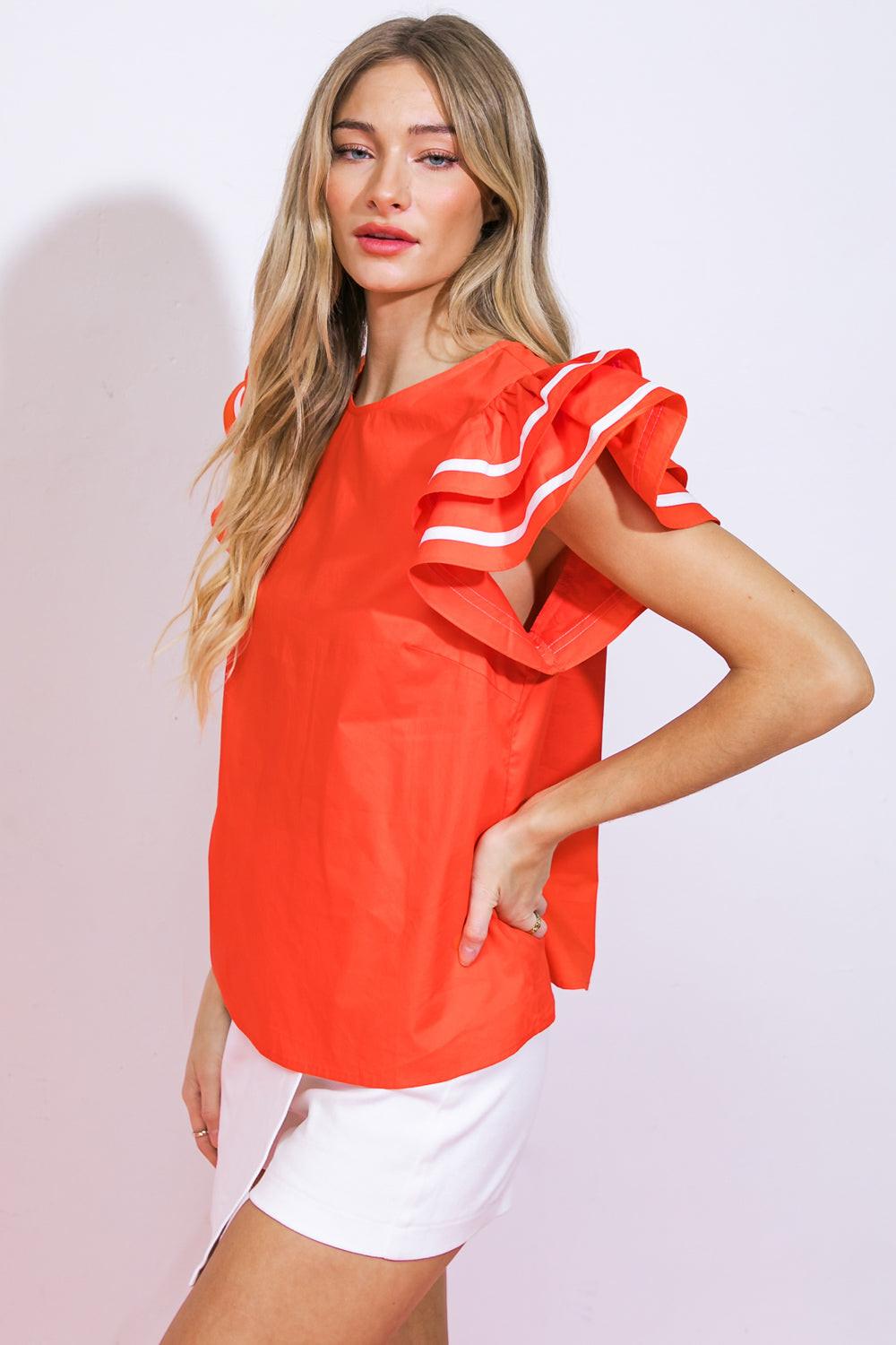 NICE AS CAN BE WOVEN TOP Flying Tomato