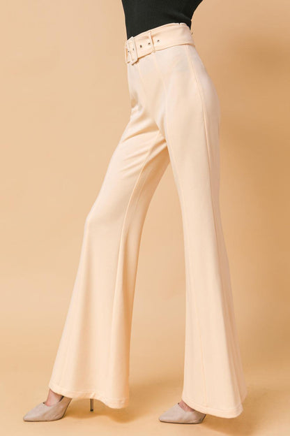COUNTDOWN THE HOURS WOVEN FLARED PANTS Flying Tomato