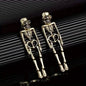 Skeleton Design Dangle Earrings
