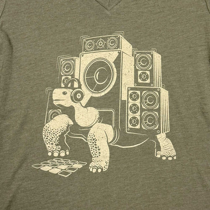 Slow Beats Womens V-neck T-shirt STORY SPARK