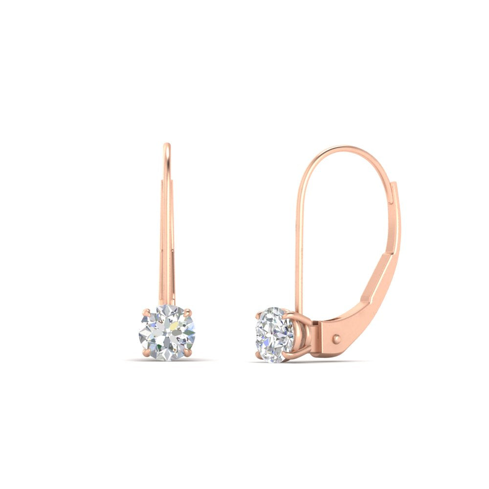 Small Round Diamond Studs Lever Back Earring Fascinating Diamonds