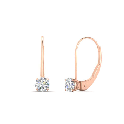 Small Round Diamond Studs Lever Back Earring Fascinating Diamonds
