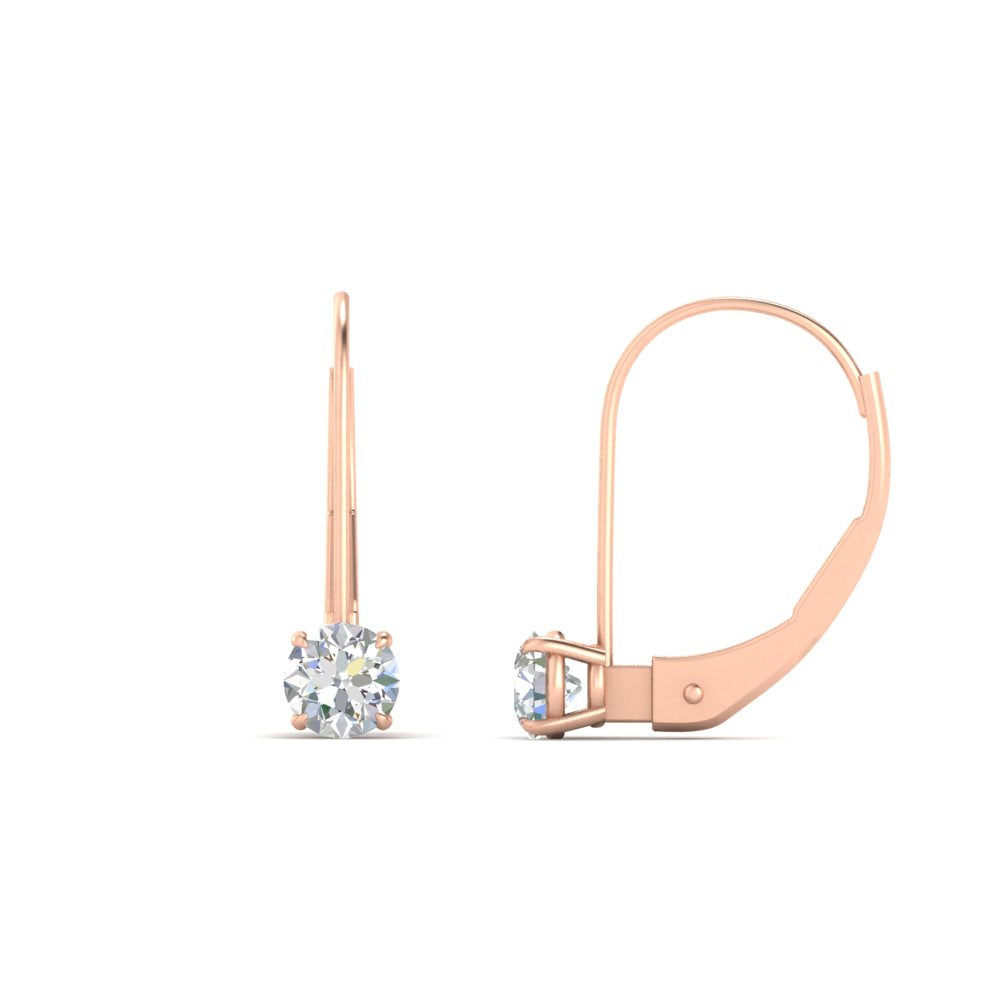 Small Round Diamond Studs Lever Back Earring Fascinating Diamonds