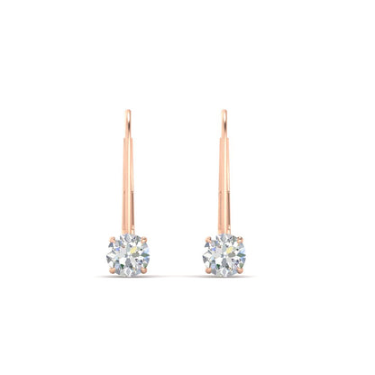 Small Round Diamond Studs Lever Back Earring Fascinating Diamonds