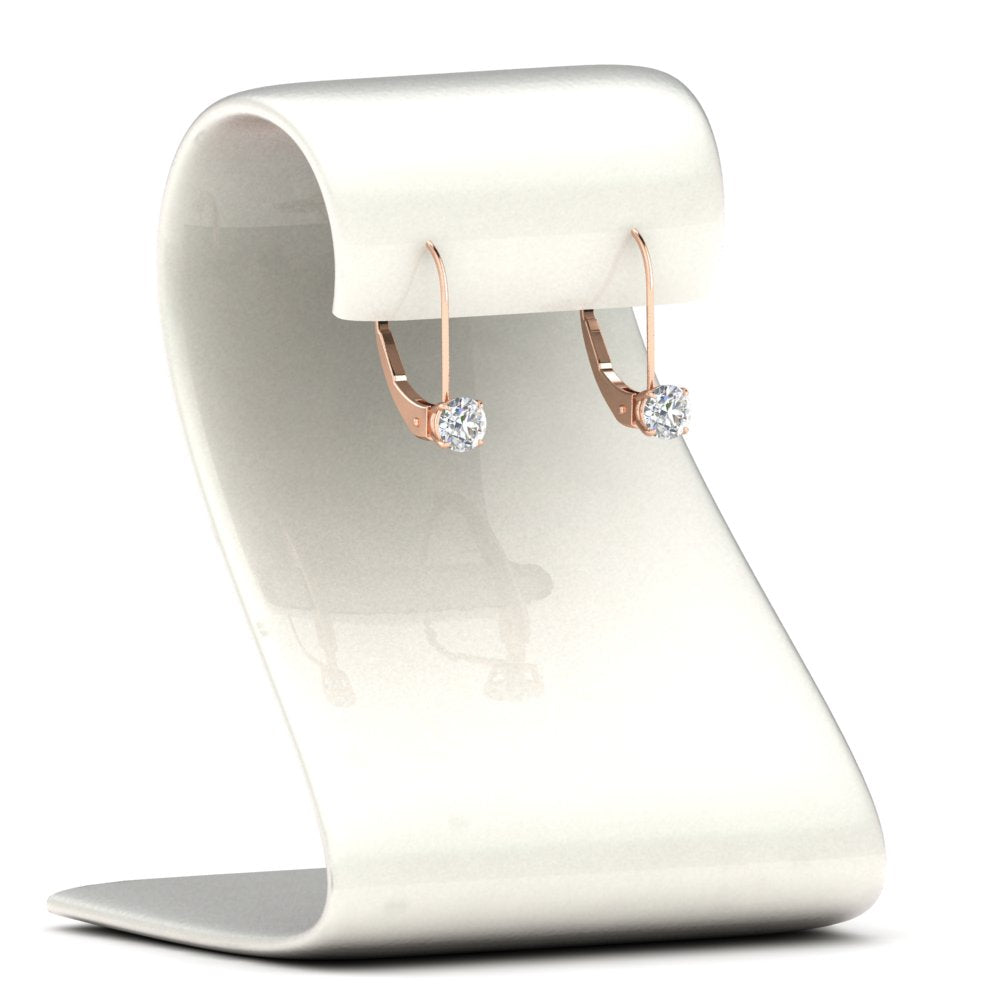Small Round Diamond Studs Lever Back Earring Fascinating Diamonds