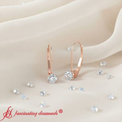 Small Round Diamond Studs Lever Back Earring Fascinating Diamonds
