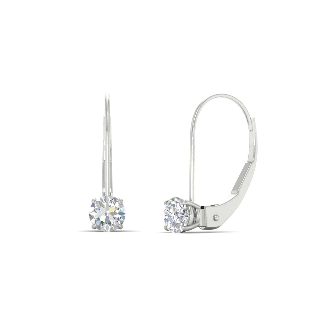 Small Round Diamond Studs Lever Back Earring Fascinating Diamonds