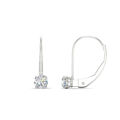 Small Round Diamond Studs Lever Back Earring Fascinating Diamonds