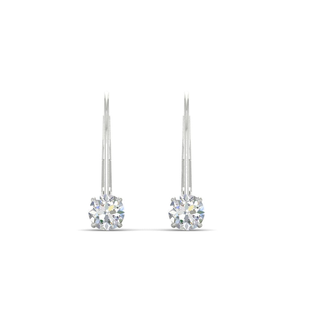 Small Round Diamond Studs Lever Back Earring Fascinating Diamonds