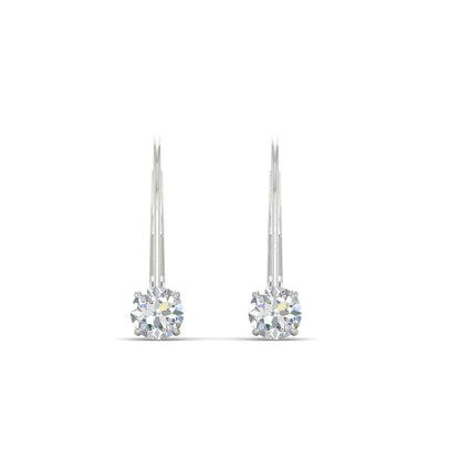 Small Round Diamond Studs Lever Back Earring Fascinating Diamonds