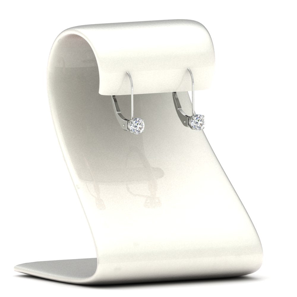 Small Round Diamond Studs Lever Back Earring Fascinating Diamonds