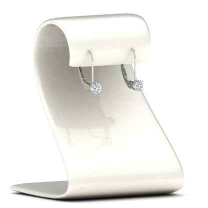 Small Round Diamond Studs Lever Back Earring Fascinating Diamonds