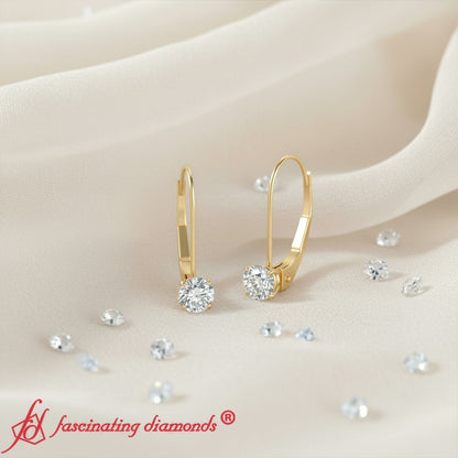 Small Round Diamond Studs Lever Back Earring Fascinating Diamonds