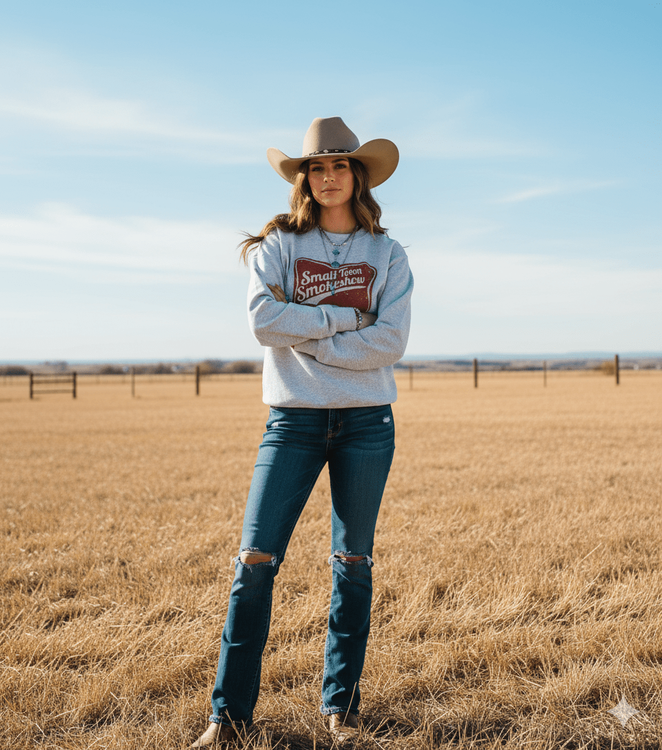 Small Town Smokeshow Graphic Sweatshirt Wild Junkie