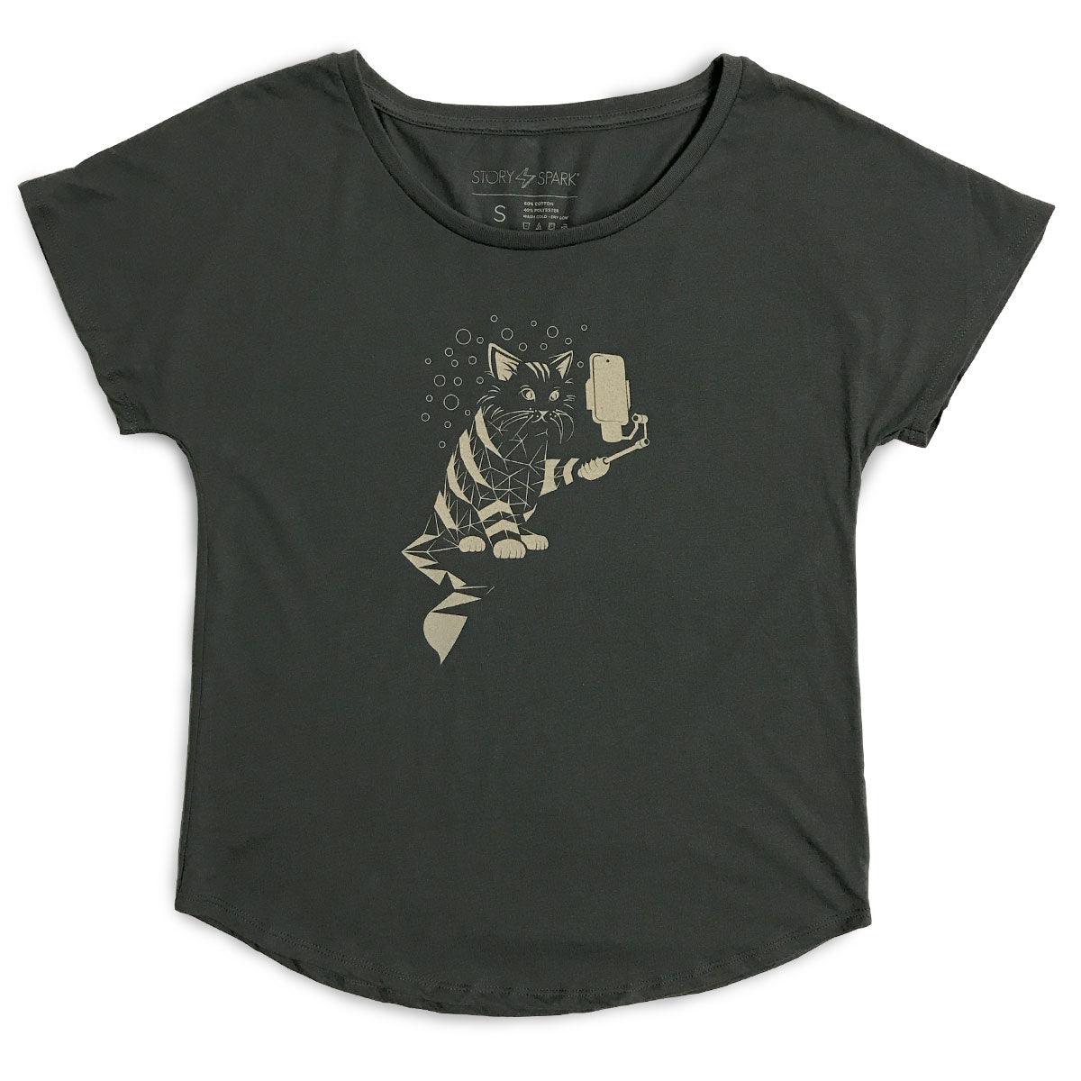 Snap Cat Dolman Shirt STORY SPARK