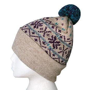 Snowflake Pom-Pom Alpaca Hat Purely Alpaca