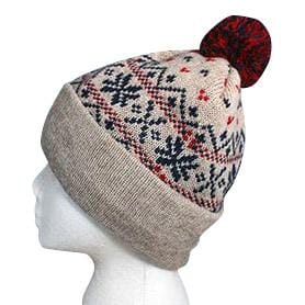 Snowflake Pom-Pom Alpaca Hat Purely Alpaca