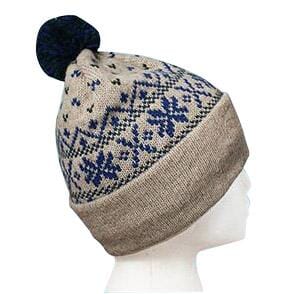Snowflake Pom-Pom Alpaca Hat Purely Alpaca