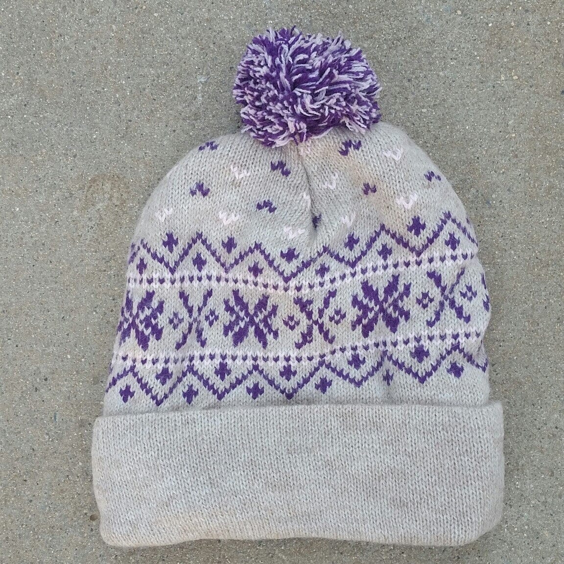 Snowflake Pom-Pom Alpaca Hat Purely Alpaca