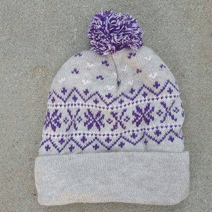 Snowflake Pom-Pom Alpaca Hat Purely Alpaca
