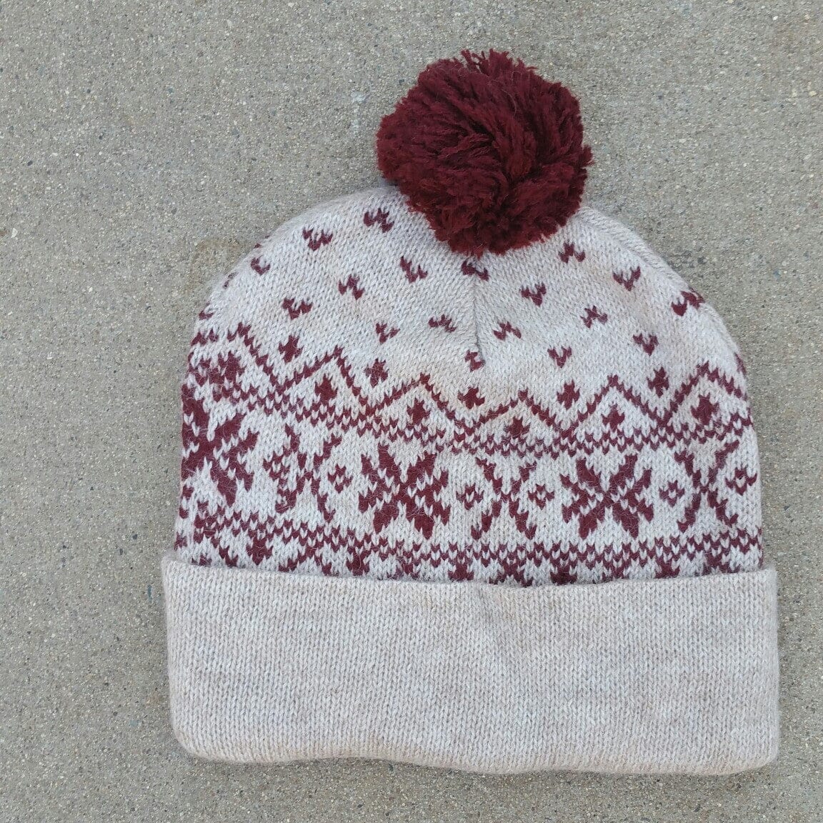 Snowflake Pom-Pom Alpaca Hat Purely Alpaca