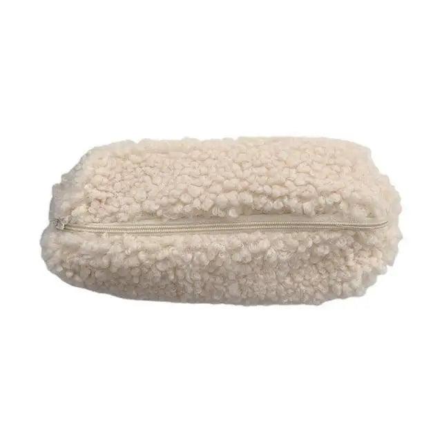 Soft Plush Pencil Case Stationery Pouch Cosmetic Zipper Pouch Bag Simple Lightweight Design Stevvex