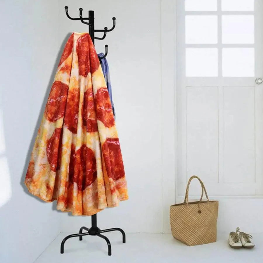 Soft Warm Pizza Round Blanket Travel Portable Wearable Winter Comfortable Blanket Perfect Autumn Gift Stevvex