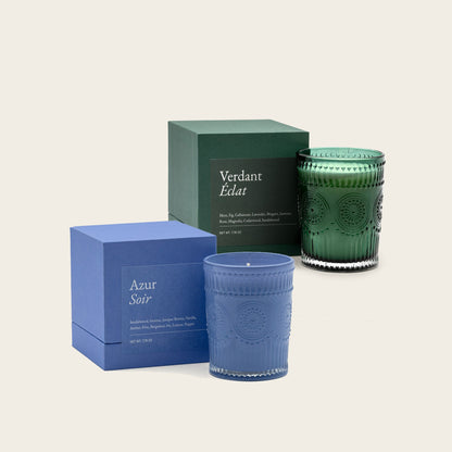 Noir Swiss Scented Glass Candle Italic