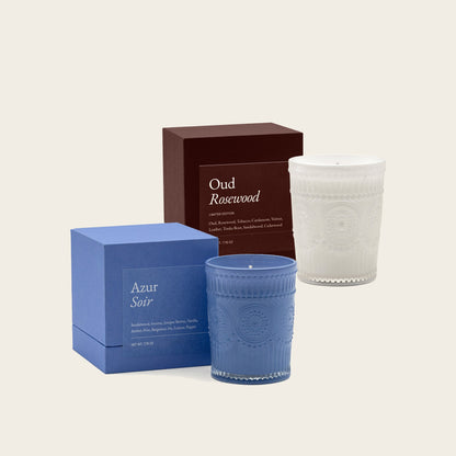 Noir Swiss Scented Glass Candle Italic