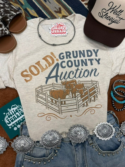 Sold! Grundy County Auction Graphic Tee Wild Junkie